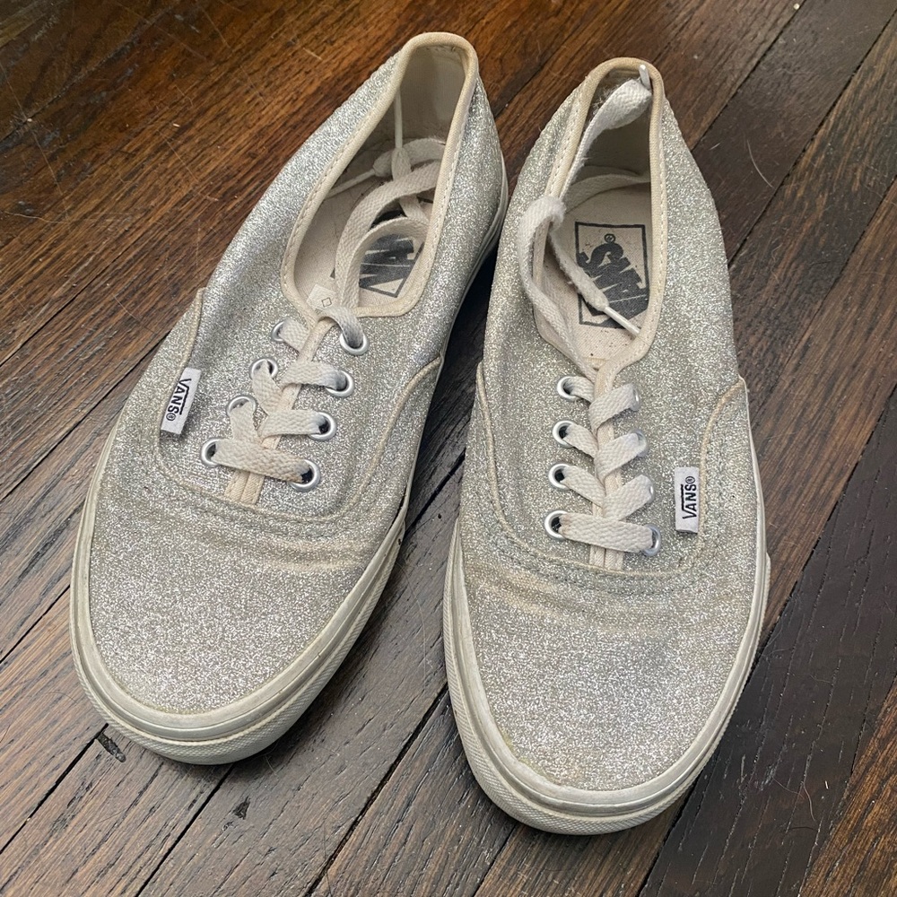 Vans Sparkling Silver Casual Shoes